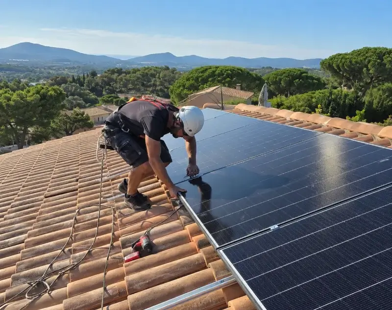 Installateur panneaux solaires Château-l'Évêque — pose photovoltaïque sur toiture