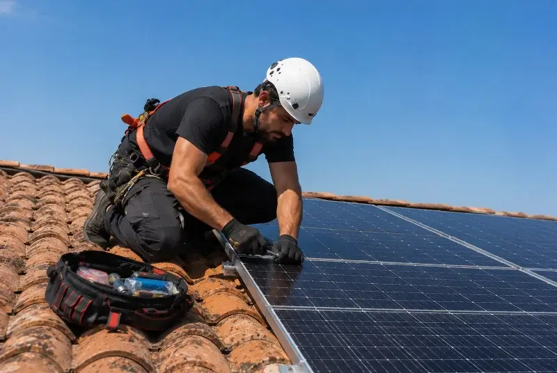 Maintenance et monitoring de panneaux solaires à Château-l'Évêque