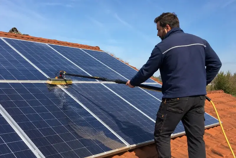 Nettoyage et entretien de panneaux solaires à Château-l'Évêque